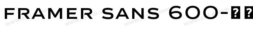 framer sans 600字体转换